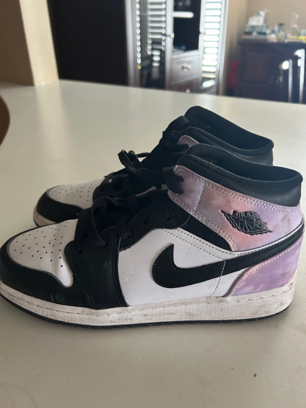 Nike Women’s High-Top Sneakers in Black, White & Lavender